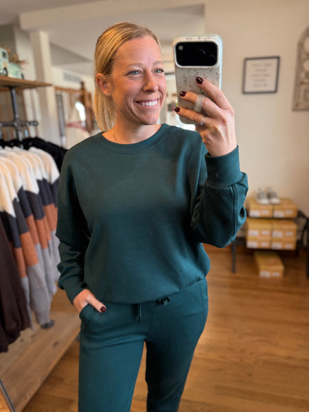 Evergreen Scuba Crewneck