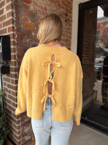 Marigold Tie Back Sweater