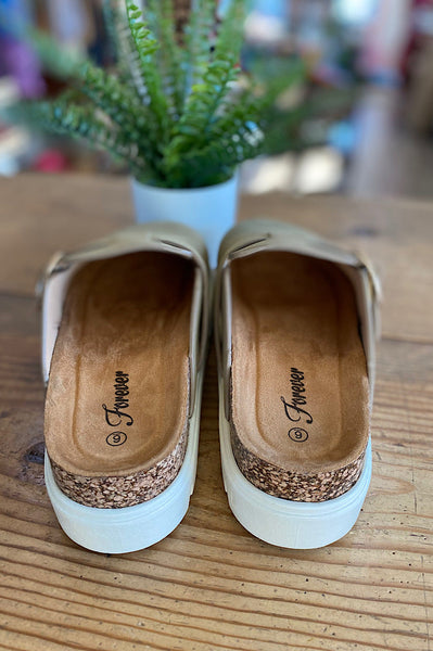 Poppy Clog in Dark Taupe