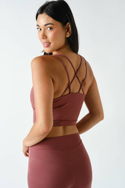 Rosewood Venice Cloud Light Criss-Cross Sports Bra