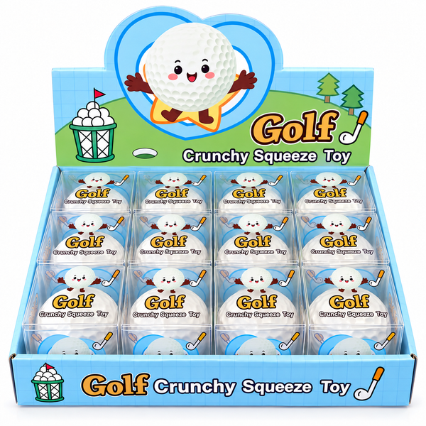 2" Golf Ball Crunchy Squishy