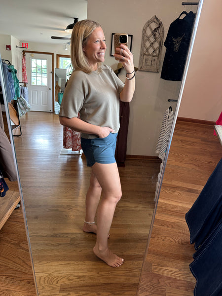 Midnight Navy Athleisure Shorts