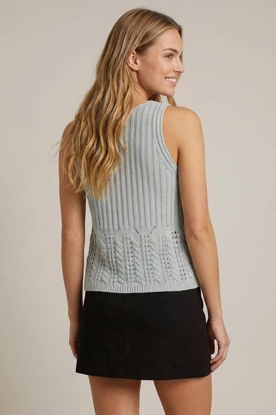 Light Blue Sweater Tank Top