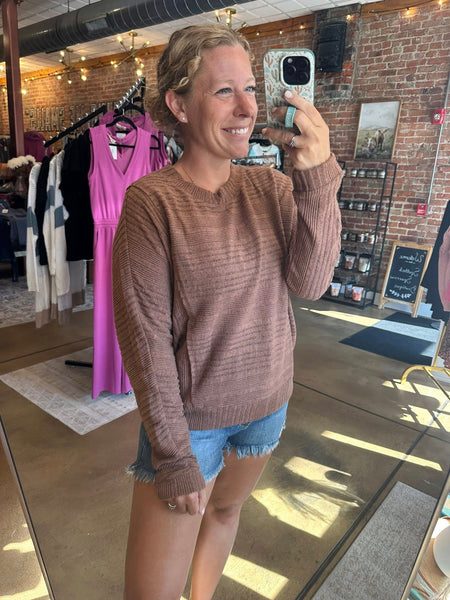 Oversized Chestnut Top