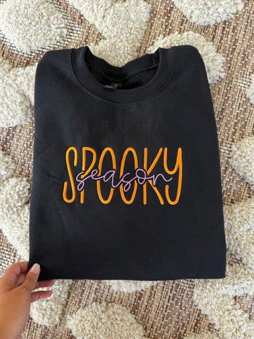 Spooky Season Embroidered Sweatshirt