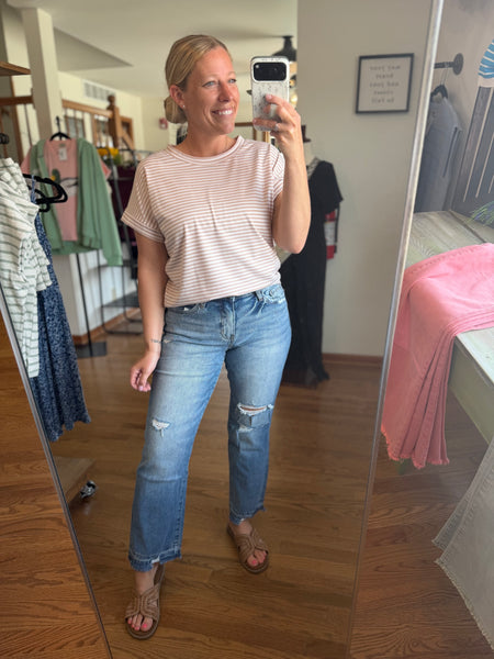Lovervet High-Rise Cropped Straight Jeans