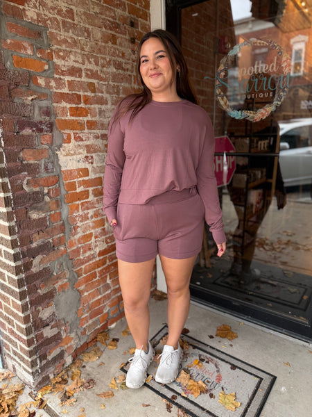 Rose Taupe Laguna Lounge Shorts