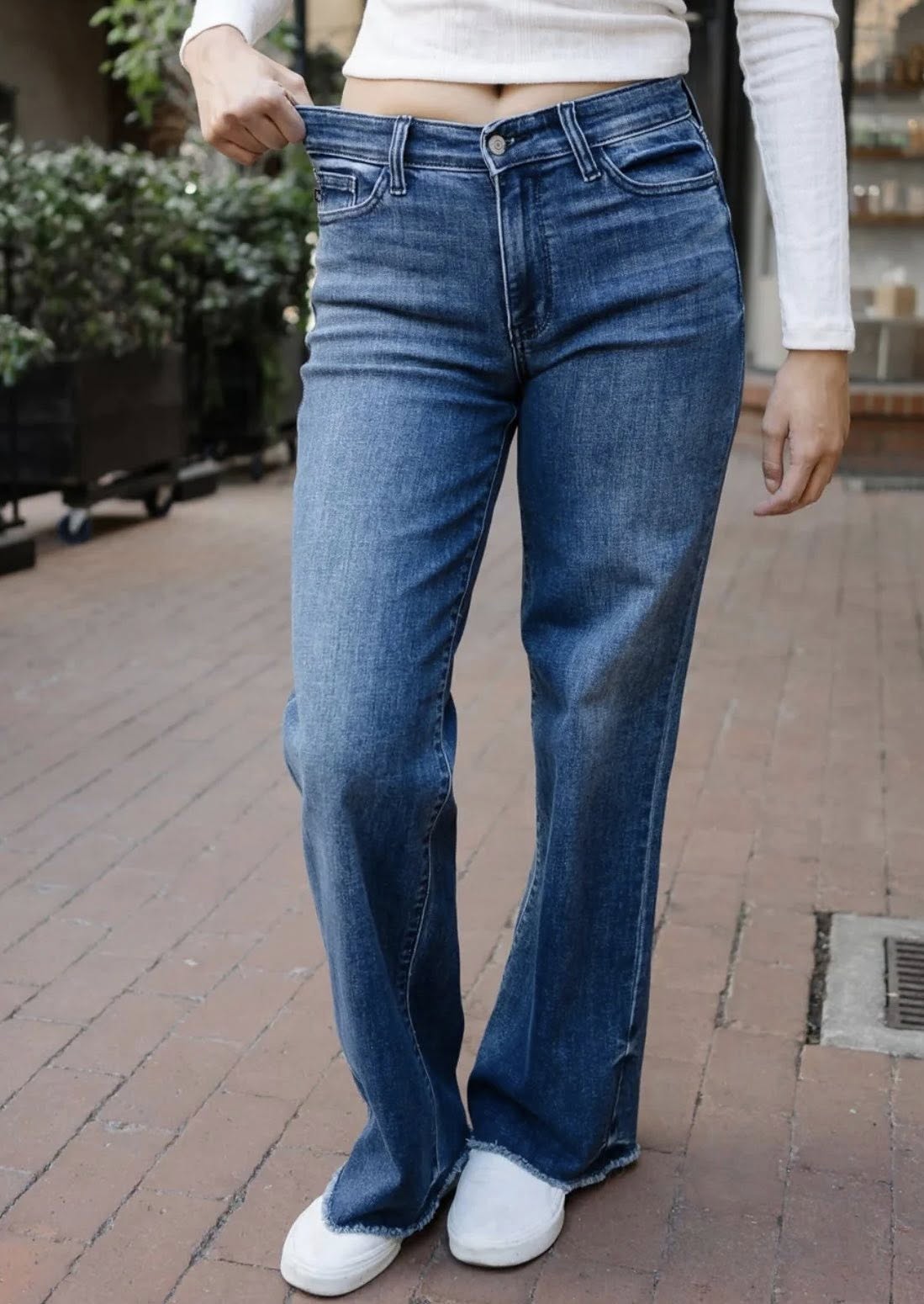 Judy Blue Wide Leg Jeans With Tint