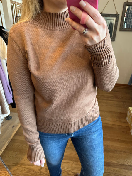 Clay Mock Neck Sweater