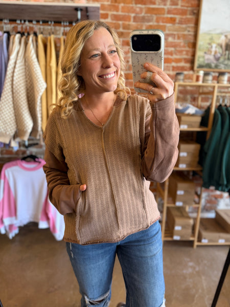 Chocolate Hooded Pullover