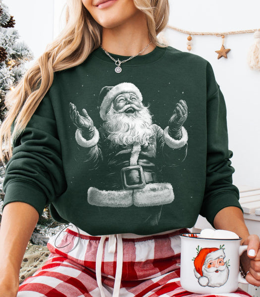Kris Kringle Forest Green Graphic Sweatshirt