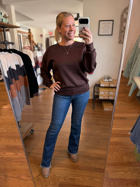 Espresso Scuba Crewneck