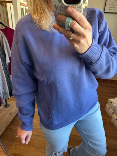 Marlin Fleece Ribbed Side Sweatshirt