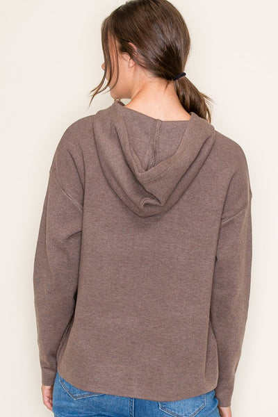 Mocha Hooded Sweater