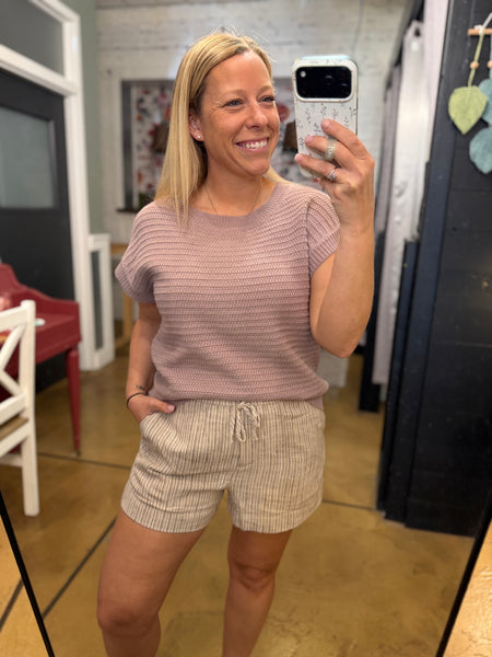 Lilac Textured Knit Sweater
