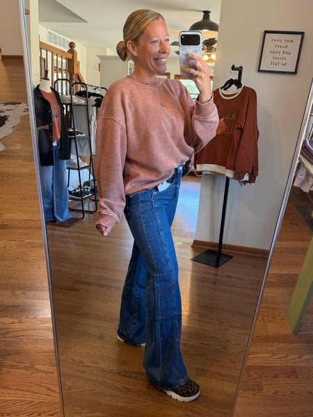 Mica Sawyer High-Rise Side Panel Wide Leg