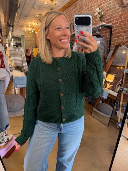 Cable Knit Cardigan - More Colors!