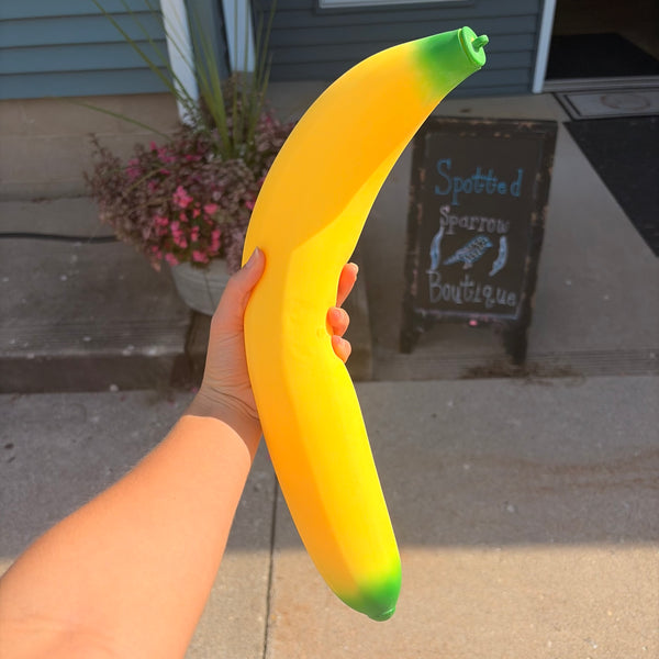 Giant Squeezy Squishy Banana Sensory Toy