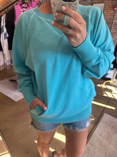 Turquoise Everyday Pullover