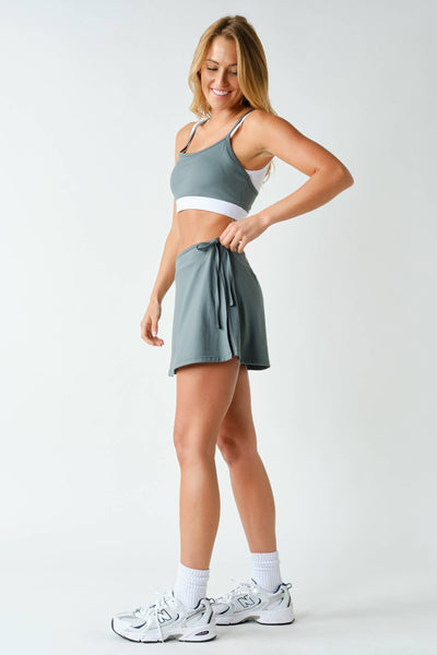 Eucalyptus Venice Contrast Double Strap Sports Bra