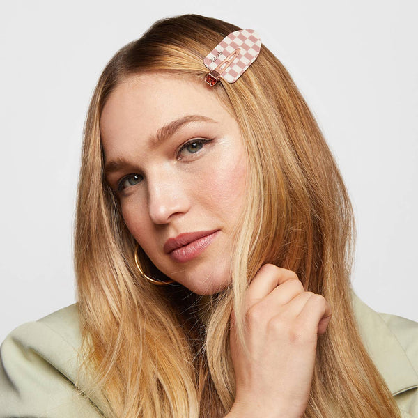 Kitsch Recycled Plastic XL Creaseless Clips 2pc Set - Terracotta