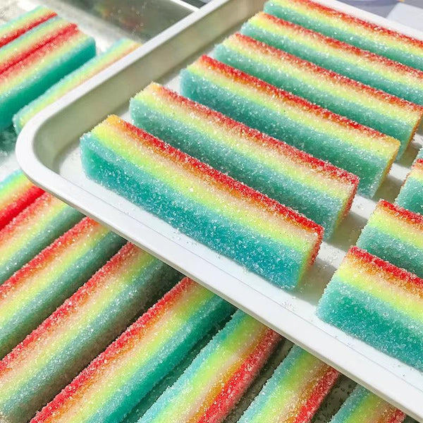Rainbow Sour Strips Candy Squishy