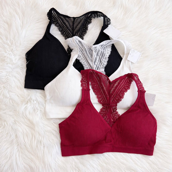 Lace Racerback Bralette - More Colors!