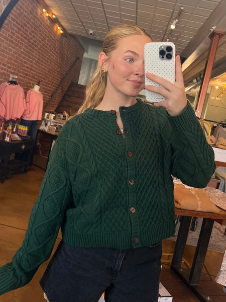 Cable Knit Cardigan - More Colors!