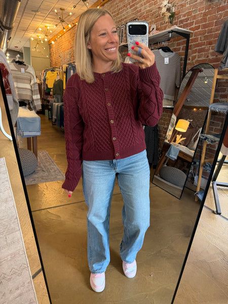 Cable Knit Cardigan - More Colors!