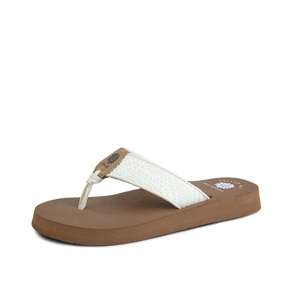 Yellow Box Cream Nelin Mellow Mat Flip Flops