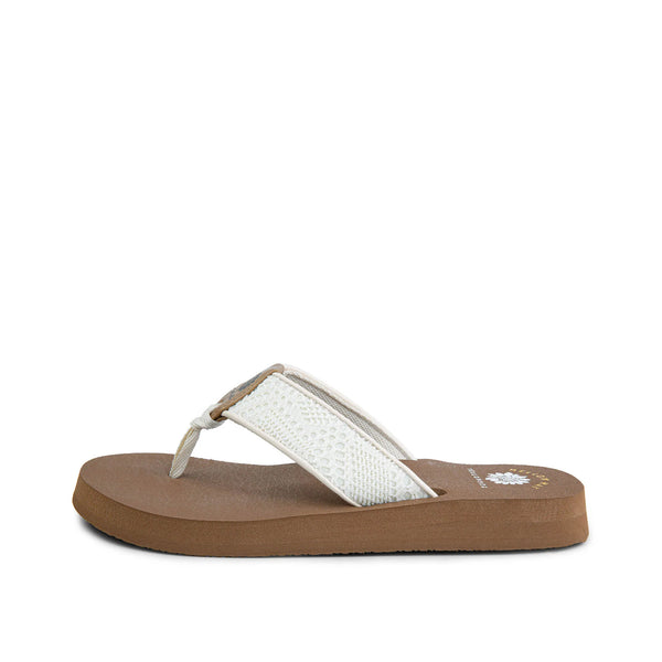 Yellow Box Cream Nelin Mellow Mat Flip Flops