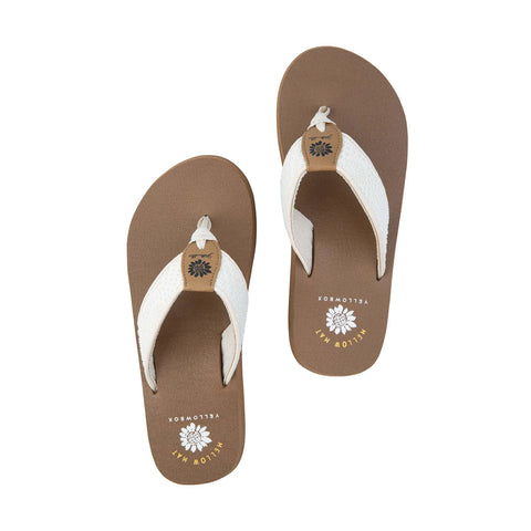 Yellow Box Cream Nelin Mellow Mat Flip Flops