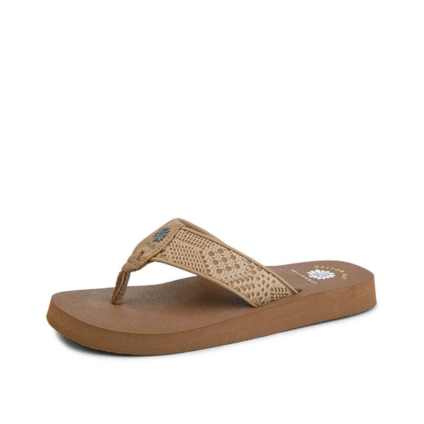 Yellow Box Tan Nelin Mellow Mat Flip Flops