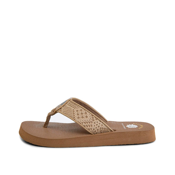 Yellow Box Tan Nelin Mellow Mat Flip Flops