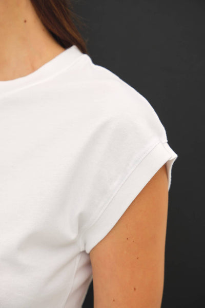 Cap Sleeve Crewneck Tee - More Colors!