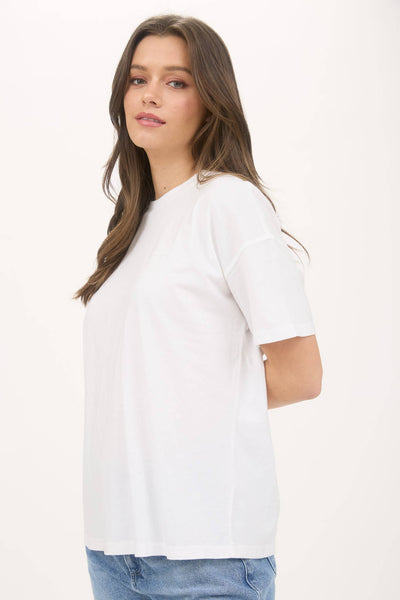 White Mineral Wash Good Vibes Tee