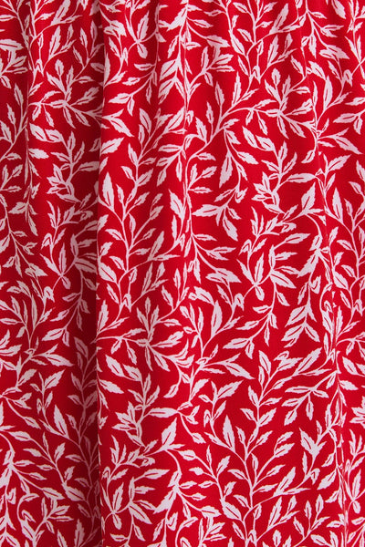 Red & White Tie Mini Dress