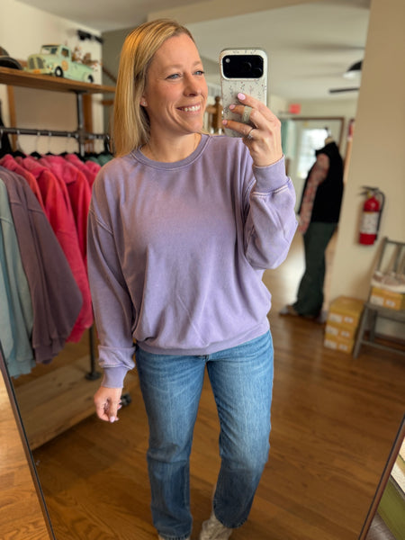 Island Orchid Mineral Washed Sweatshirt