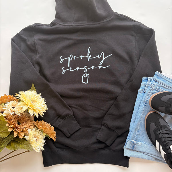 Black Spooky Season Hooded Sweatshirt (PREORDER)