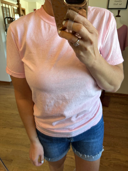 Color Blast Tee in Hibiscus