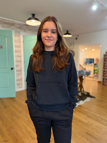 Black Laguna Pullover Hoodie