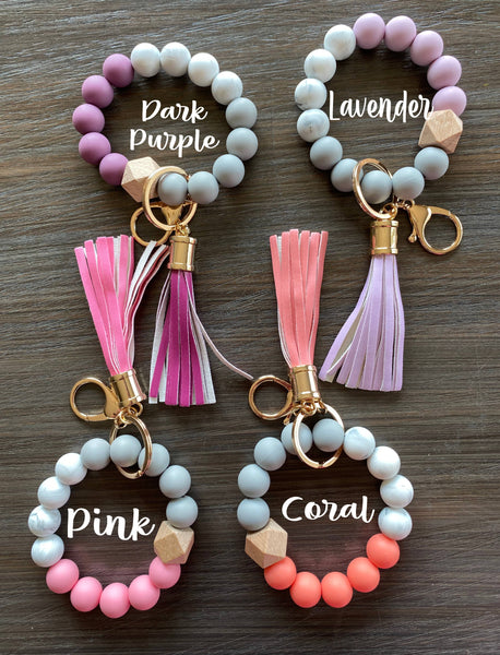 Silicone Bead Keychain - More Colors!