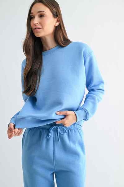 Denim Drift Classic Fit Fleece Sweatshirt