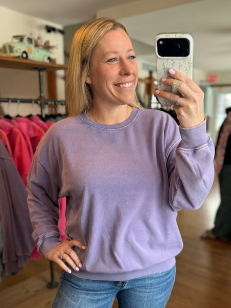 Island Orchid Mineral Washed Sweatshirt
