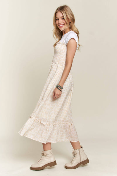 Butter Floral Midi Dress