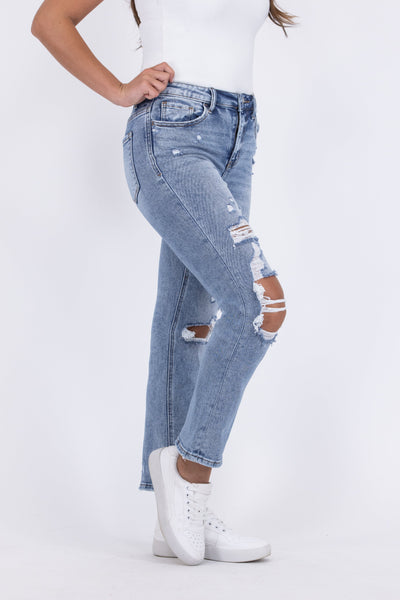 Lovervet Danni High-Rise Slim Straight Jeans