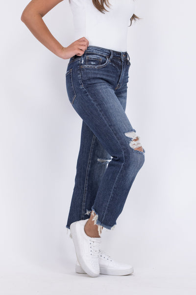 Lovervet Adelaide High-Rise Crop Straight Jeans