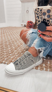 Very G Sneakers in Sage Velvet