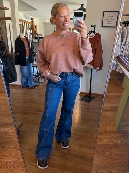 Mica Sawyer High-Rise Side Panel Wide Leg