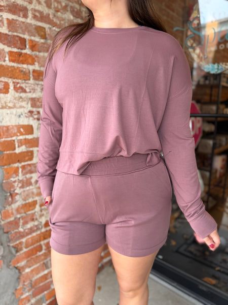 Rose Taupe Laguna Lounge Shorts